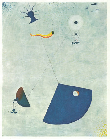 MaternitÃ© (Maternity), 1924, oil on canvas. Painting by Joan MirÃ³.のeditorial素材