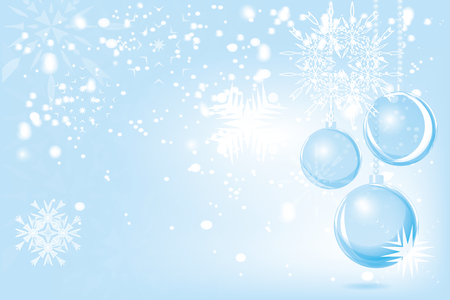 Vector red xmas background abstract. Christmas ball snow ornamenのイラスト素材