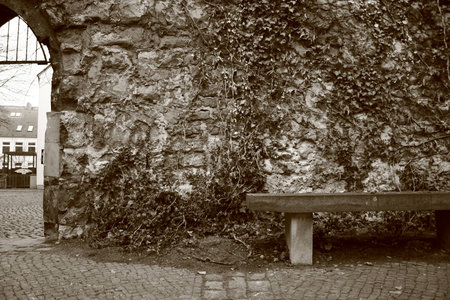 Old Europe, Hanover, Germany, cozy streets of the old Europeの写真素材