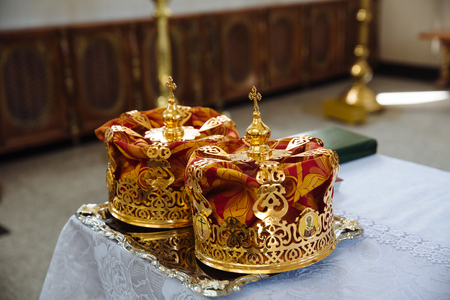 The Crown for a wedding in the Church.の写真素材
