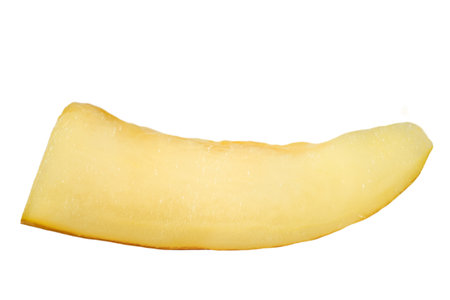 yellow ripe yellow melon. Melon piece isolate.の写真素材