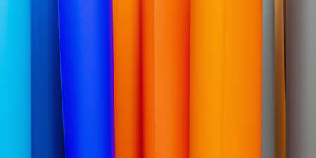 adhesive colored films. Plotter. Material for advertisers.の写真素材