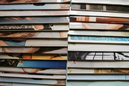 many different old and new fashion magazines to read