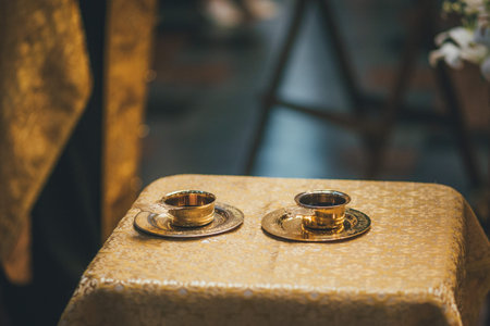 Church ordinance orthodox and wedding, church wedding, religious of a child in church, icons,...