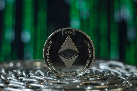 ethereum. Crypto currency ethereum. e-currency ethereum on the chain
