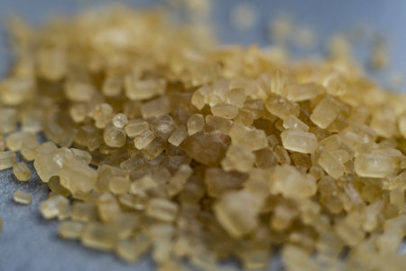 cane brown sugar macro crystals