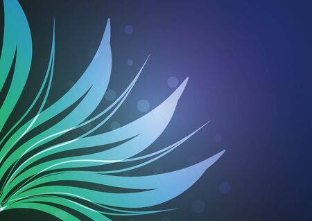 Abstract underwater leafs. Vector illustration.のイラスト素材