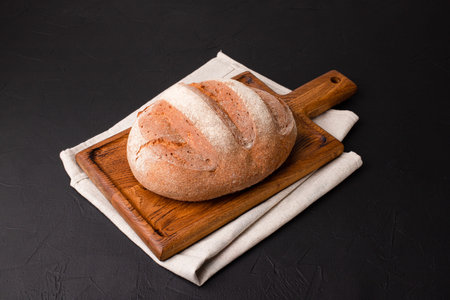 bread, bread on a black background, georgian cuisine