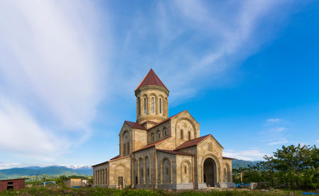 Church under construction near the city Kobuleti, georgia.
