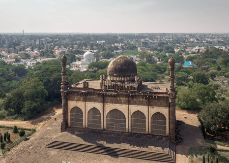 Golumbumbaz tomb with one of the largest domes in the world, Bijapur, India