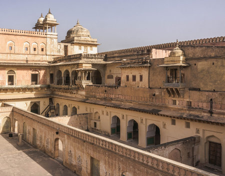 Amber fortified residence of Rajah Man Singh I in the northern suburb of the same name Jaipur