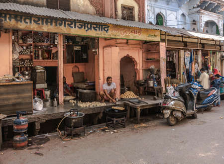 Govardhana City in Uttar Pradesh, Indiaのeditorial素材