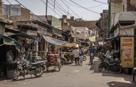 Govardhana City in Uttar Pradesh, India
