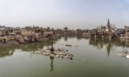 Govardhana City in Uttar Pradesh, Indiaのeditorial素材