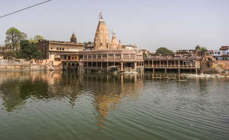 Govardhana City in Uttar Pradesh, Indiaのeditorial素材