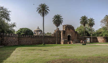 Isa Khan's Tomb in Delhi, Indiaのeditorial素材