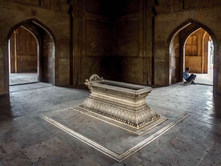 the last mausoleum of the Mughal era, the marble Tomb of Safdardjang, Delhiのeditorial素材