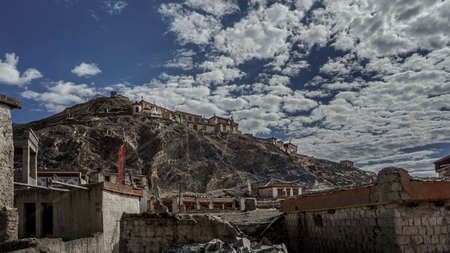 Lamayuru is one of the earliest monasteries of Ladakh, in the valley of the upper Indusのeditorial素材