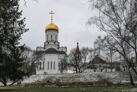 Church of the Intercession of the Blessed Virgin Mary-Krupetskaya Church in Minskの写真素材