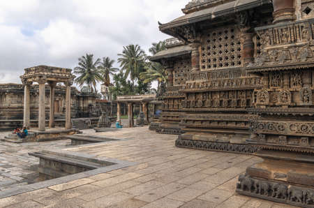 Chennakeshava Temple in Belur, 12th century Hindu temple. Karnataka. India.の写真素材
