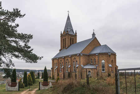 The Church of St. John the Baptist is a Roman Catholic church located in the village of Klaipeda, Lithuania.の写真素材