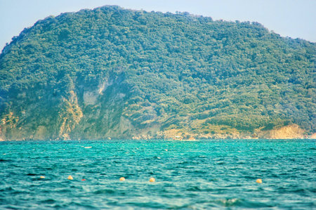 a view in the seaの写真素材