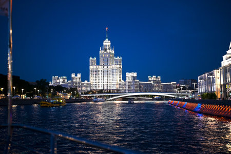 view from the moscow river. Moscow, Russian Federation, 05.23.2024のeditorial素材