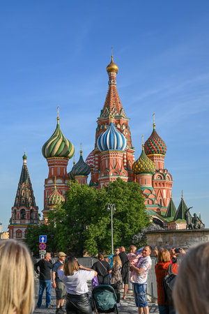 view of the domes, Moscow, Kremlin, 05.20.2024のeditorial素材