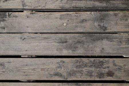 wooden object floor, on a gray backgroundの写真素材