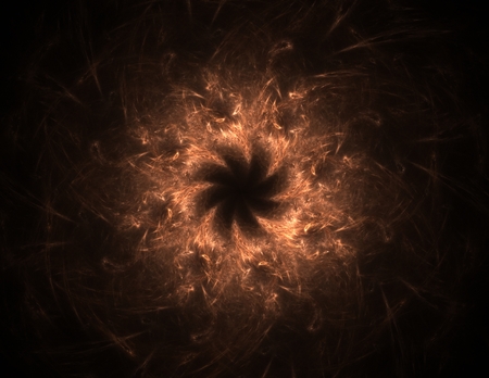 fractal radial pattern on the subject of science, technology and designの写真素材