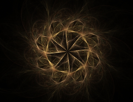 Background consists of fractal color textureの写真素材