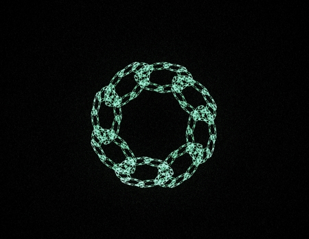fractal radial pattern on the subject of science, technology and designの写真素材