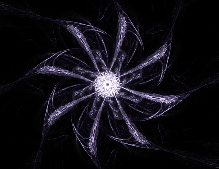 fractal radial pattern on the subject of science, technology and designの写真素材
