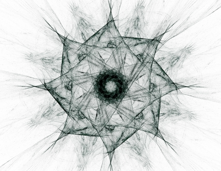 fractal radial patternの写真素材