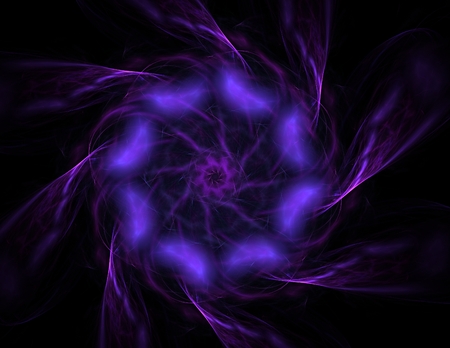 Interplay of abstract fractal formsの写真素材