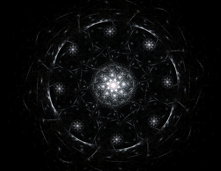 fractal radial patternの写真素材