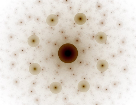 Interplay of abstract fractal forms