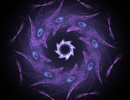 Background consists of fractal color textureの写真素材