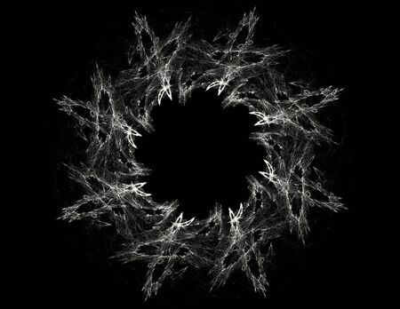 Interplay of abstract fractal formの写真素材