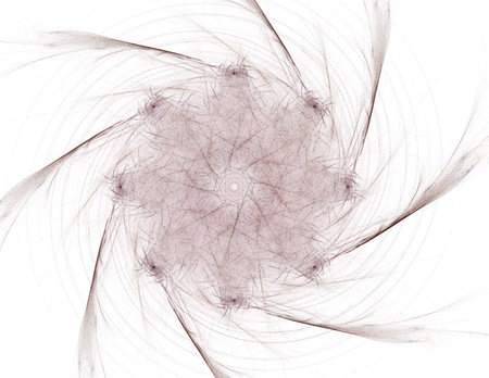 Abstract design of powder cloud against white background