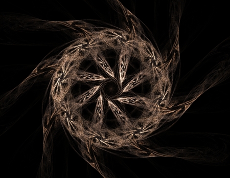 Illustartion of Gold glittering star dust circleの写真素材