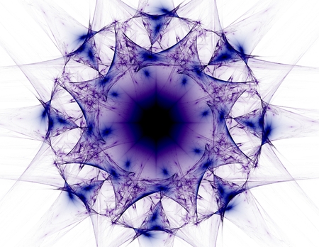 Elementary Particles series. Interplay of abstract fractal forms on the subject of nuclear physics science and graphic design.の写真素材