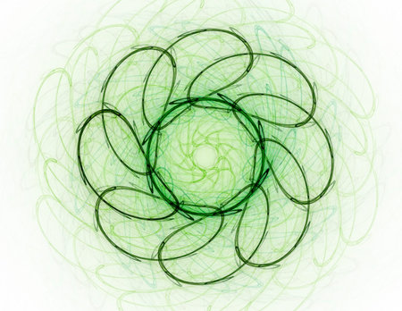Illustration of glittering star dust circle