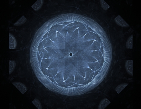 Abstract fractal wreckage, digital artwork for creative graphic designの写真素材