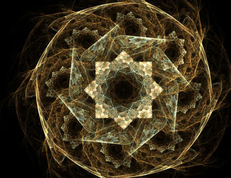 Interplay of abstract fractal formの写真素材