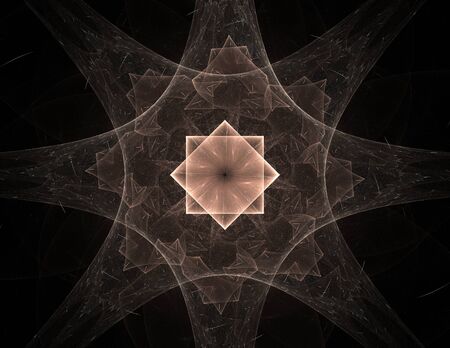 Background consists of fractal color textureの写真素材