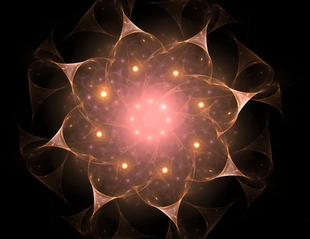 Illustration of glittering star dust circleの写真素材