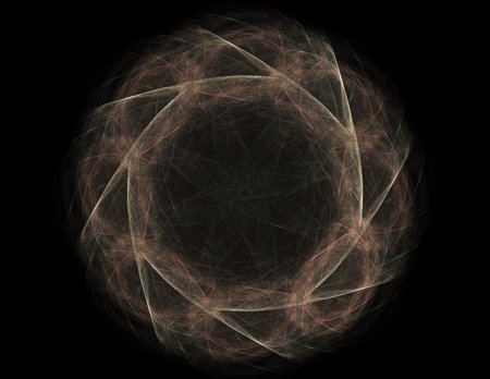 Elementary Particles series. Interplay of abstract fractal forms on the subject of nuclear physics...
