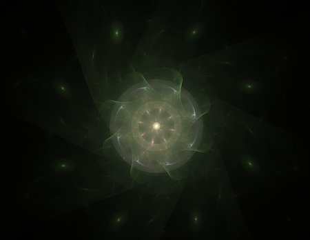 Geometry of Space series. Visually attractive backdrop made of conceptual grids curves and fractal elements suitable as element for layouts on physics mathematics technology science and educationの写真素材