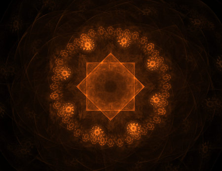 The colors in the series, Fancy paint. Background consists of fractal color texture and is suitable for use in projects on imagination, creativity and designの写真素材